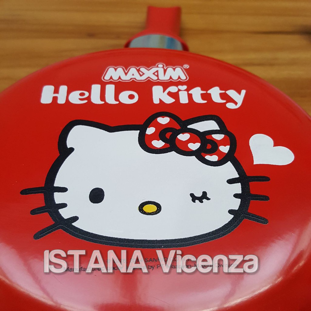 MERAH Frypan/frying HALAL Hello Kitty 20cm (Red) | Shopee Philippines