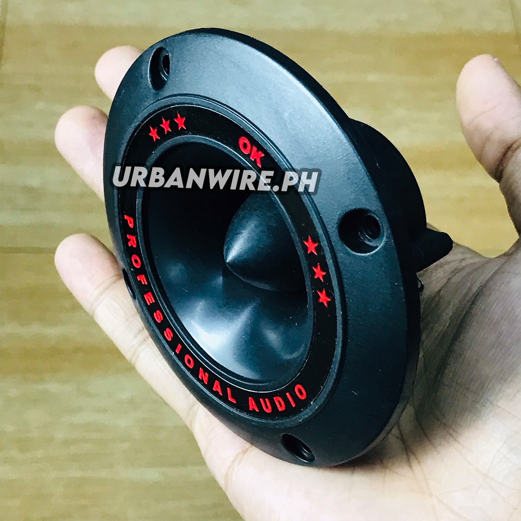 WF 700W Round Piezo Tweeter Heavy Duty Black for Speaker, PA & Audio ...