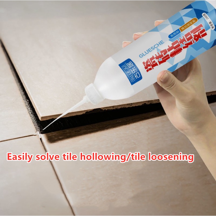 Tile glue strong adhesive floor tiles hollow loose repair injection  grouting glue wall tiles fall off repair agent household