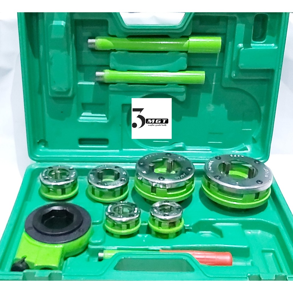 Hoyoma 11 Pcs. Ratchet Die Stock/Pipe Threader 1/2" to 2" Shopee