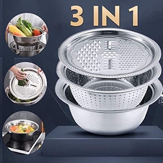 WM-28CM MAKAPAL Multifunctional Stainless Steel Basin,3 in 1 Stainless ...