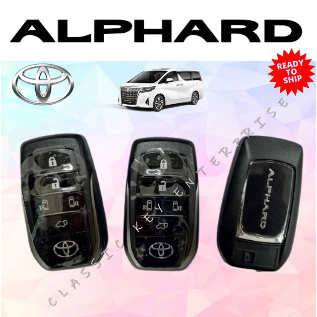 TOYOTA Car Key Case For Toyota Alphard 5/6 Button Smart Remote Casing