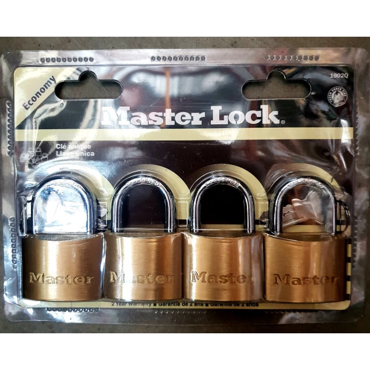 Master 4 PADLOCK 4pcs same key Shopee Philippines