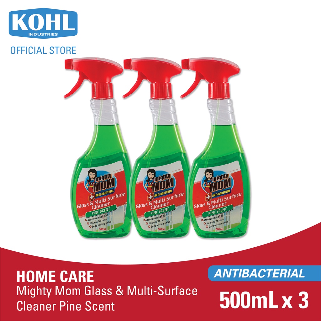 Kohl Industries Corp Mighty Mom Glass Cleaner Pine By 3's | Shopee ...
