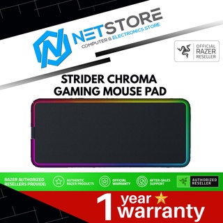 Razer Strider Chroma Rectangular Gaming Mouse pad I Hybrid Mouse Mat Chroma  RGB I Black- RZ02-04490100-R3M1