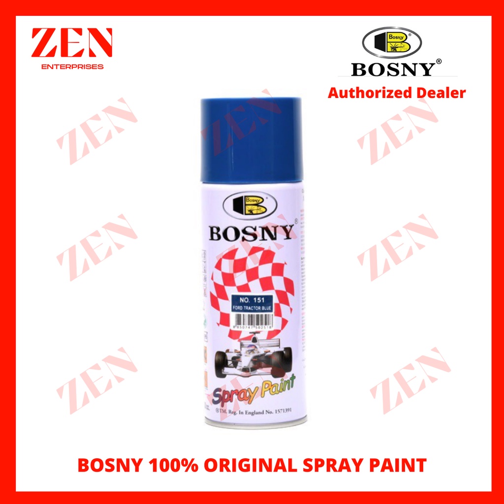 BOSNY Ford Tractor Blue 151 100 ORIGINAL SPRAY PAINT Shopee Philippines