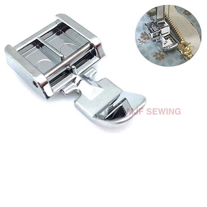 2 Side Zipper Presser Foot Model 7306 For Carrying Bag Janome/Elvira