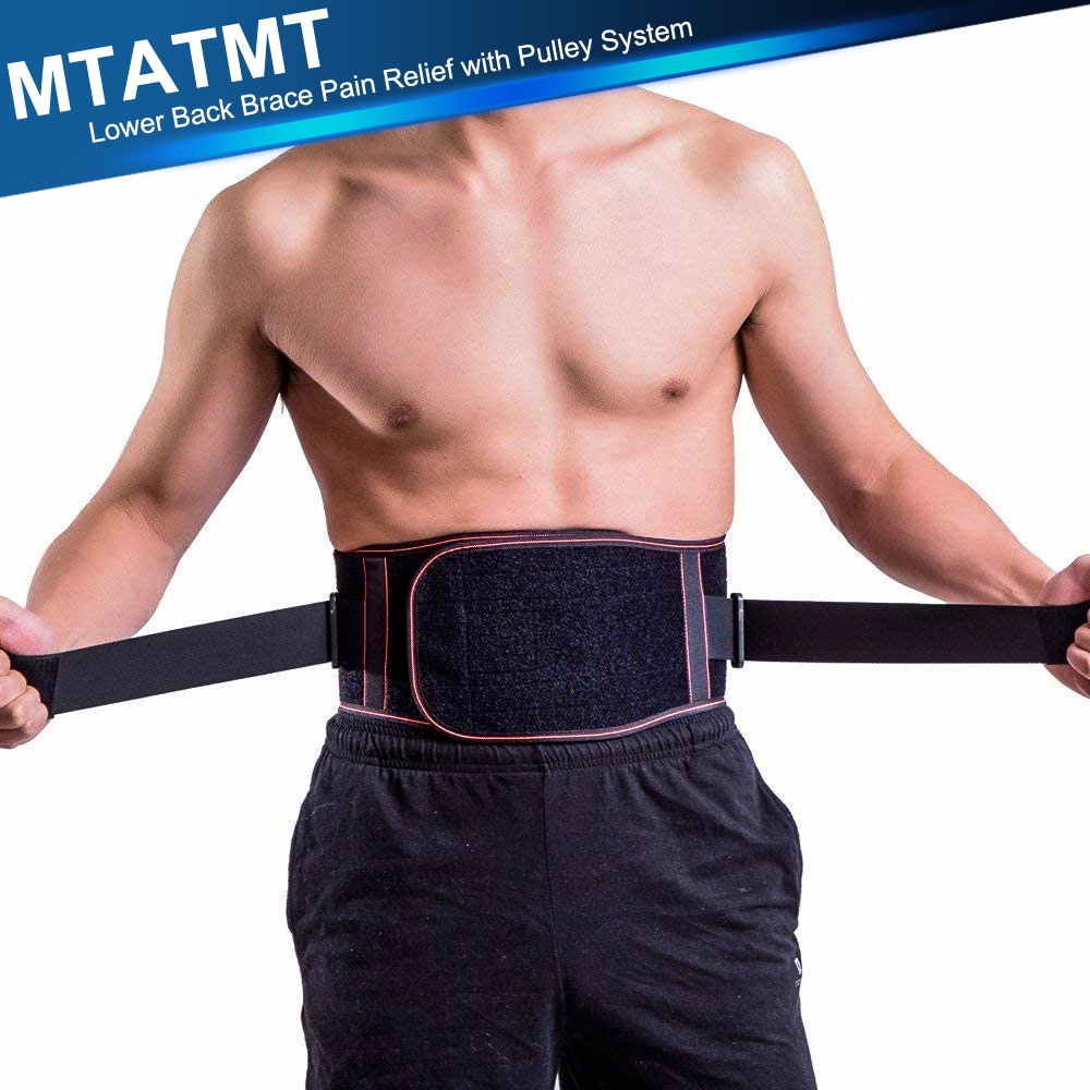 Lower Back Brace Pain Relief With Pulley System Lumbar Support Belt For Sciatica Spinal