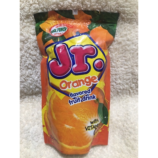 Jr. orange flavored juice fruit drink 150ml 1box=10pouches | Shopee ...