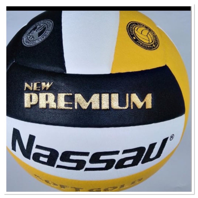 New PREMIUM NASSAU SOFT GOLD Volleyball Volleyball+ORIGINAL Net pentil