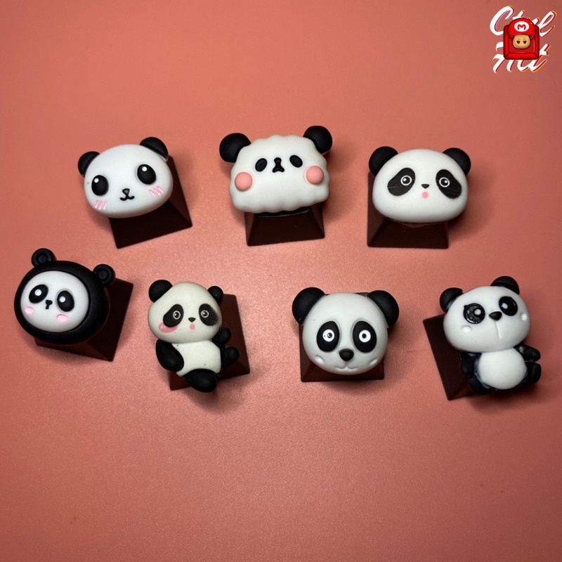 #68 CUTE PANDA KEYCAP FOR MECHANICAL KEYBOARD | Shopee Philippines