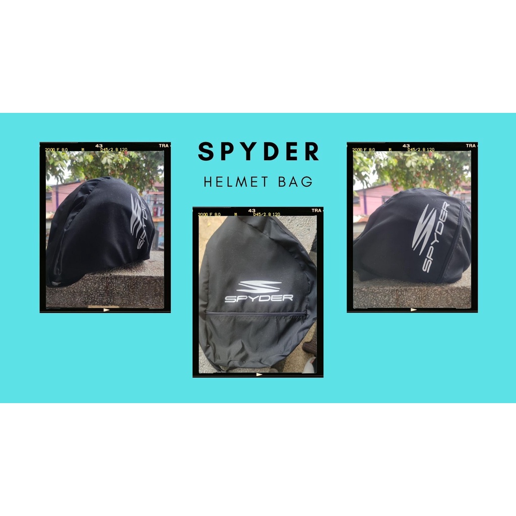 SPYDER │ WATERREPELLANT MOTORCYCLE HELMET BAG WITH STRAP (FOR FULL FACED HELMETS) Shopee