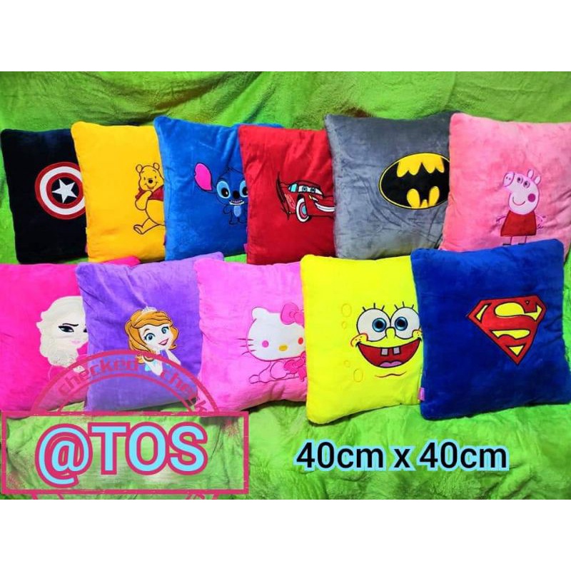 SQUARE PILLOW (16 CHARACTER AVAILABLE) Shopee Philippines