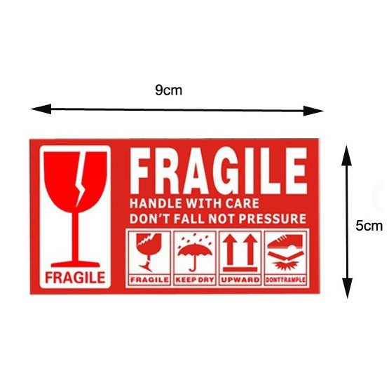 Fragile Sticker Fragile Label Warning Label Handle with Care Caution ...