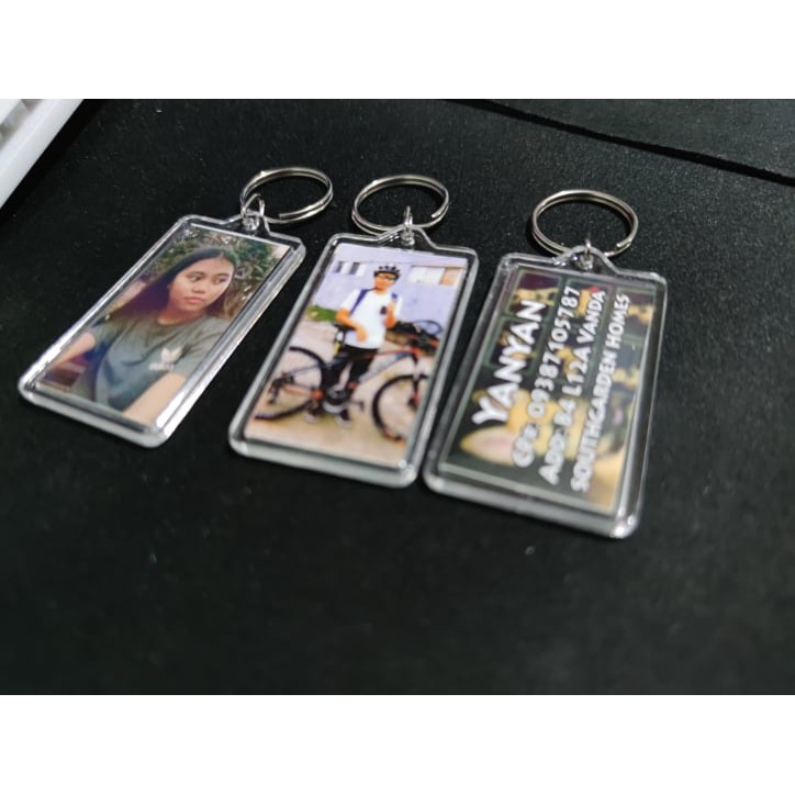 Customized Acrylic Key Chain with your photo inside | Shopee Philippines
