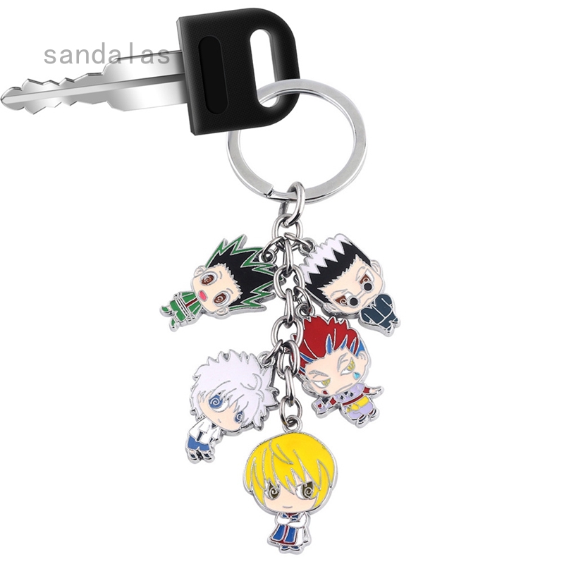 Anime Hunter x Hunter Keychain Gon Killua Zoldyck Kurapika Hisoka Metal ...