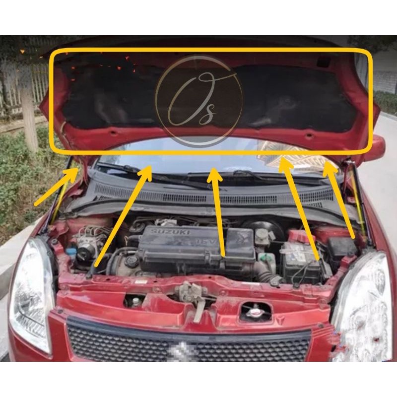 Suzuki swift 2005 2012 front engine cover Sound Proof Cover