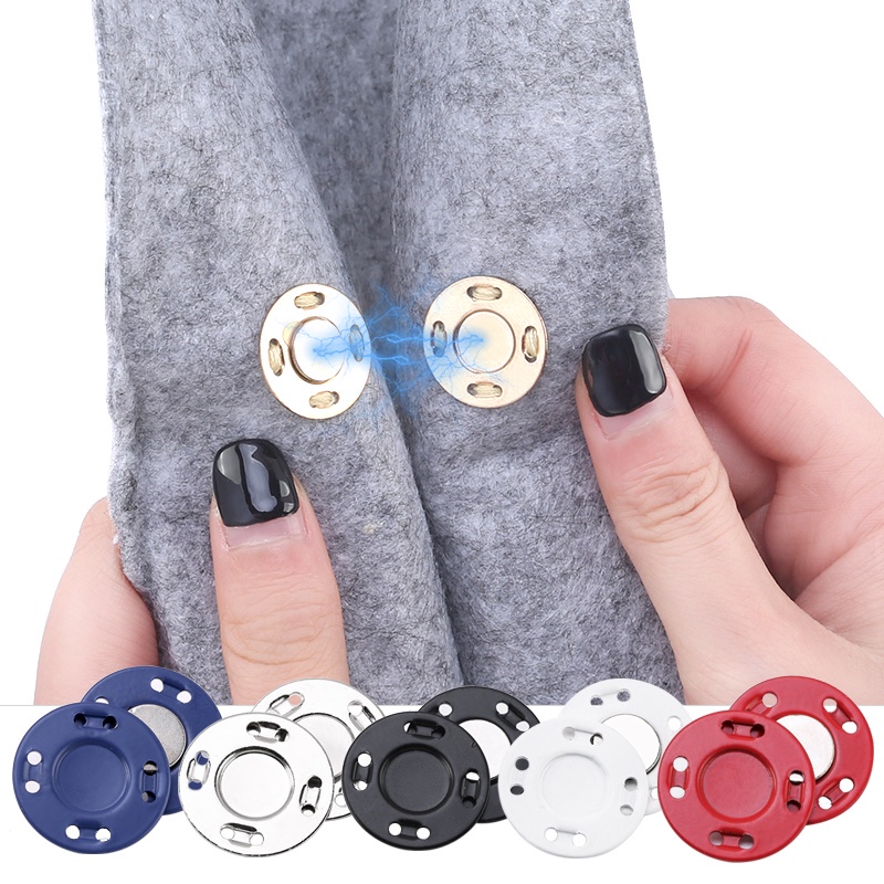 5 Pairs Buttons Invisible Button For Needlework DIY Sewing
