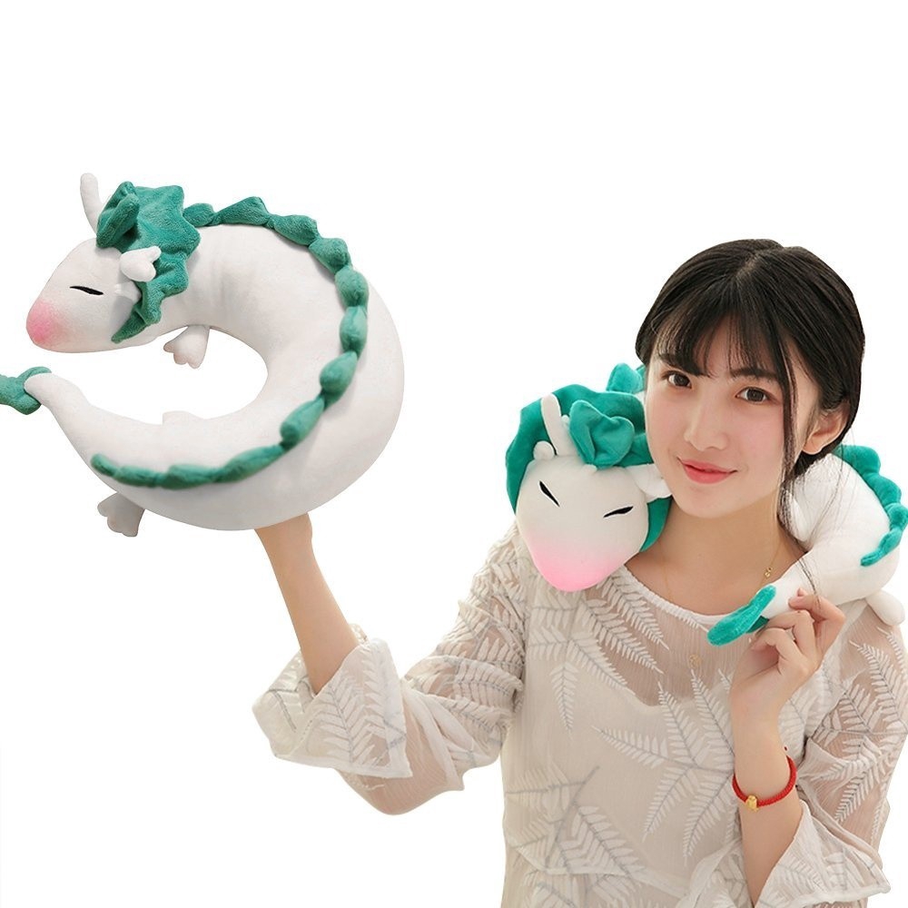 yayuanfeng Anime Spirited Away White Dragon Haku Cute Doll Plush Toy Figure Pillow Neck U Shape Shopee Philippines
