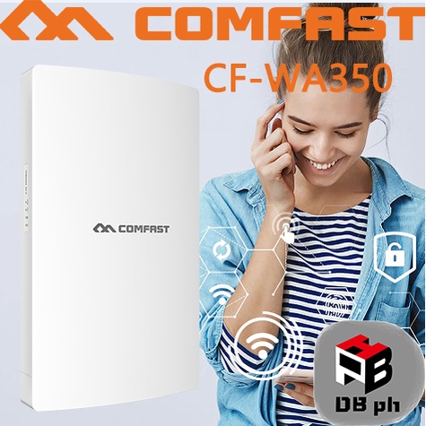 Comfast WA350 Outdoor Wireless AP High Power Dual Band 1300Mbps 2.4Ghz ...
