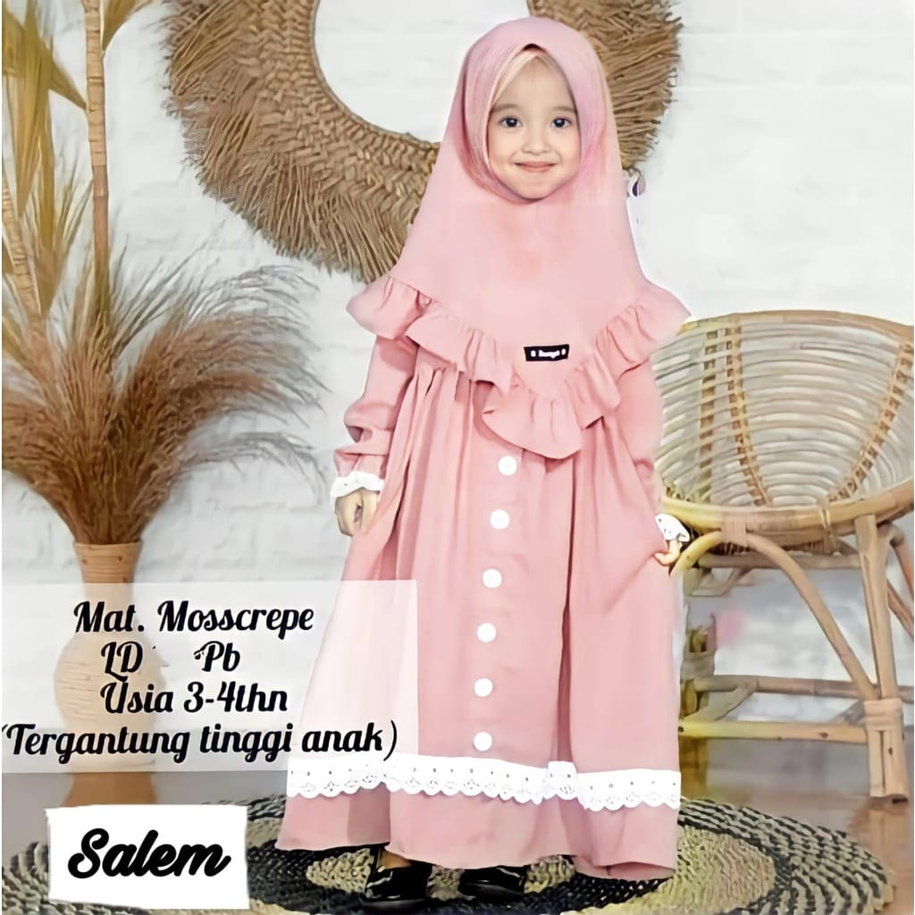 Muslim Clothes For Girls Gamis For Kids 1-8 Years | Shopee Philippines