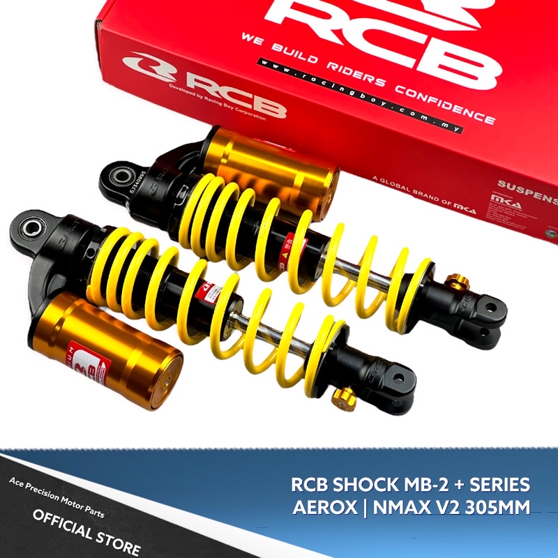 Rcb Shock Mb Series Mb Aerox All Version Nmax V Mm Pair Adjustable Shopee