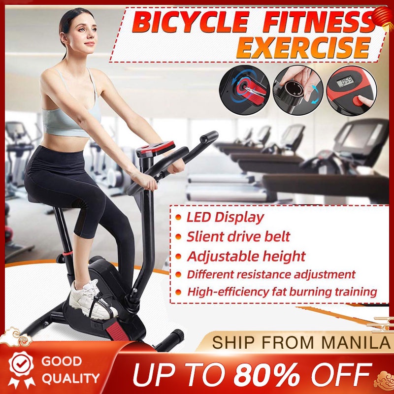 Power Speed Indoor Upright Stationary Exercise Bike Household Fitness Spinning Bike