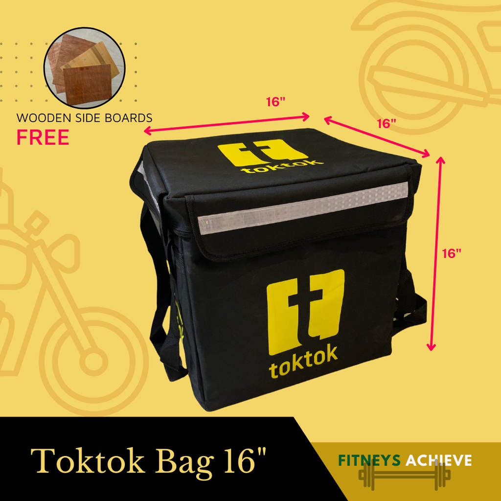 TOKTOK NEW LOGO INSULATED THERMAL BAG 16x16x16 Delivery bag Shopee