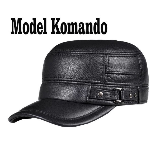 Men's Genuine Leather Commando Hat/Commando Leather Hat | Shopee ...