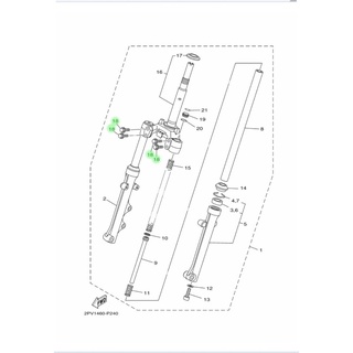 2pc FORK SCREW Down FORK Y15 LC135 RS150 SRL 115 NVX 155 SYM VF3 ...