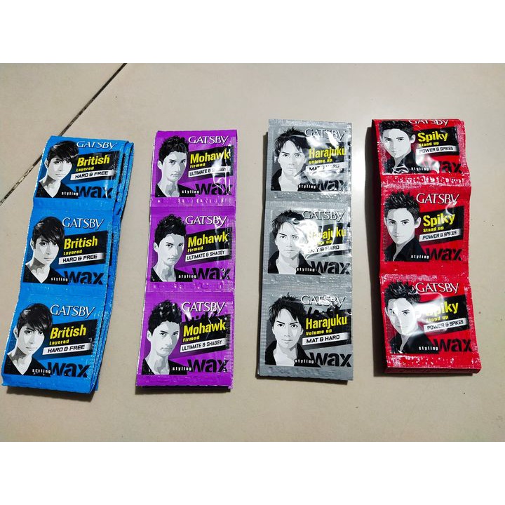 Gatsby Hair Style Wax Sachet 12x3g | Shopee Philippines