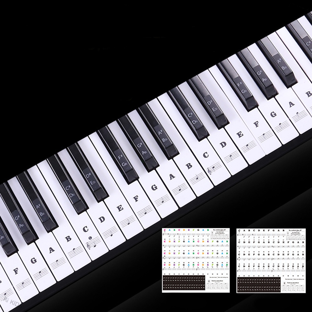 Ki KIDS Transparent Piano Keyboard Sticker 88 Keys Electronic Keyboard ...
