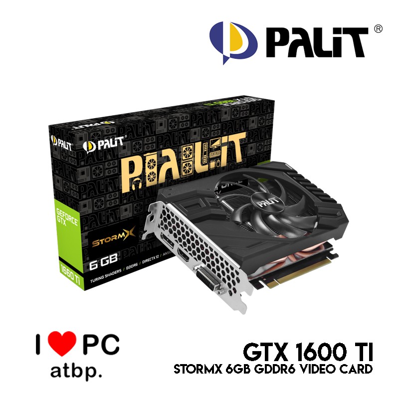 Palit GTX 1600 Ti StormX 6GB GDDR6 Video Card (NE6166T018J9-161F