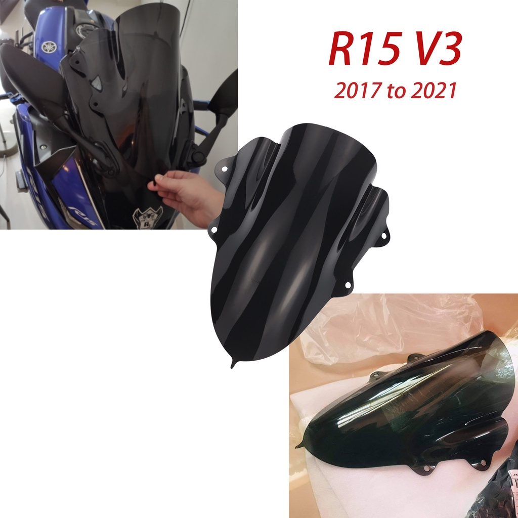 REALZIONMOTOR For Yamaha R15v3 R15 V3 Accessories Windshield Front ...