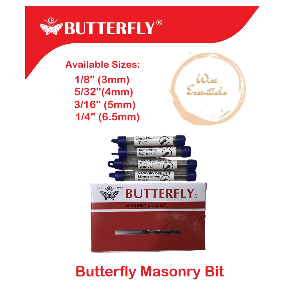 BUTTERFLY Masonry Bit | Shopee Philippines