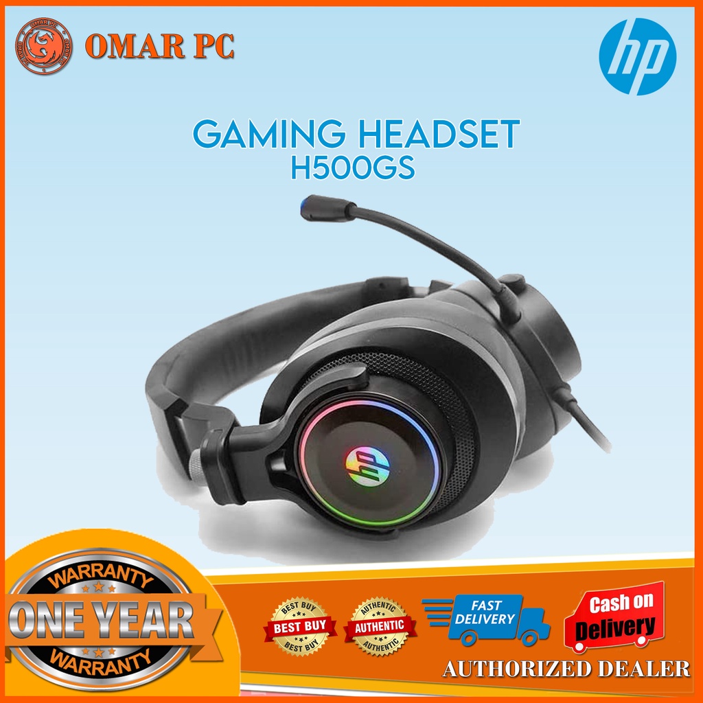 HP H500GS 7.1 Gaming Headsets Stereo Gamer Headphone With Mic