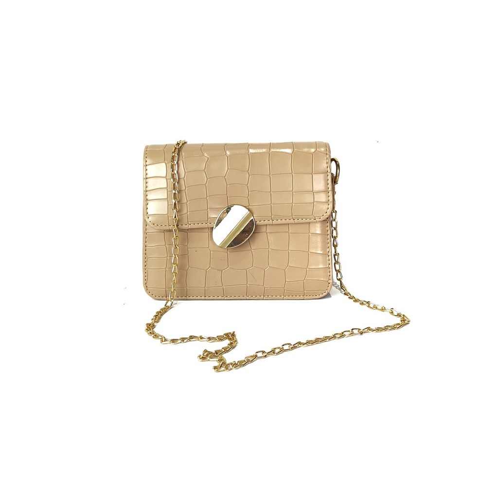Women's Sling Bag Korean MODEL DCSTORE CROCO Leaf | Shopee Philippines