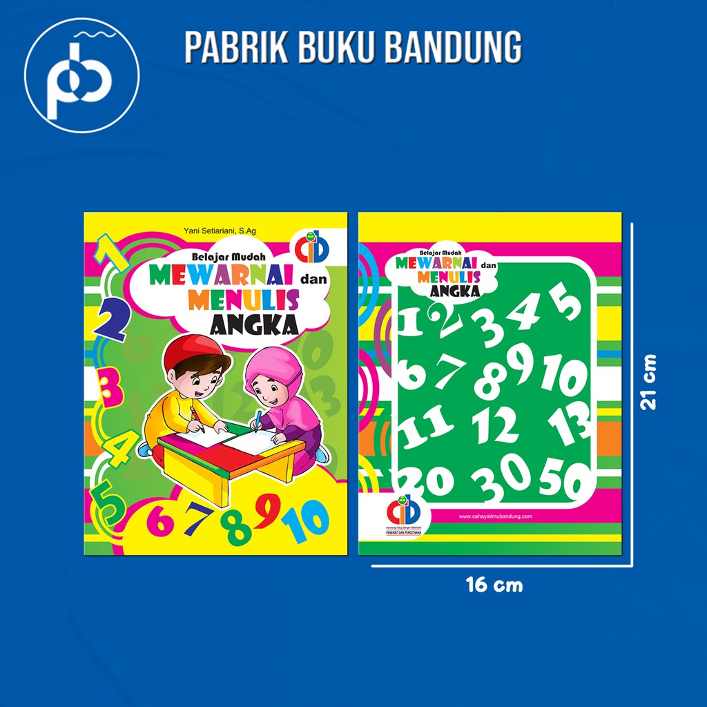 CAHAYA Bm Numbers | Easy Learning Book for Coloring and Writing Numbers ...