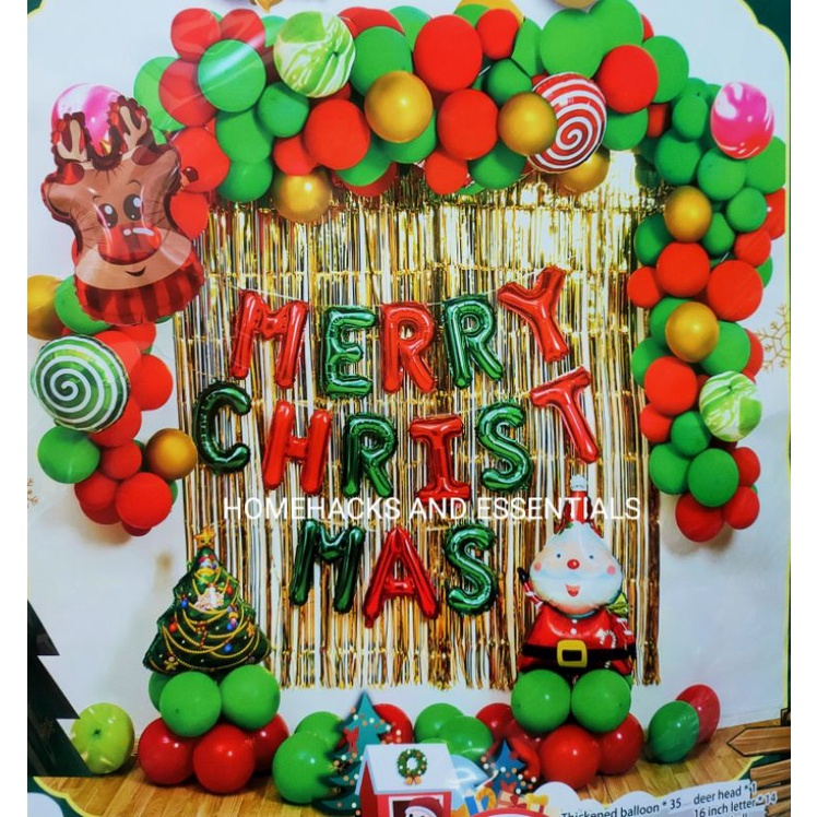 CHRISTMAS DECORATION SET CHRISTMAS PARTY DESIGN MERRY CHRISTMAS BALLOON