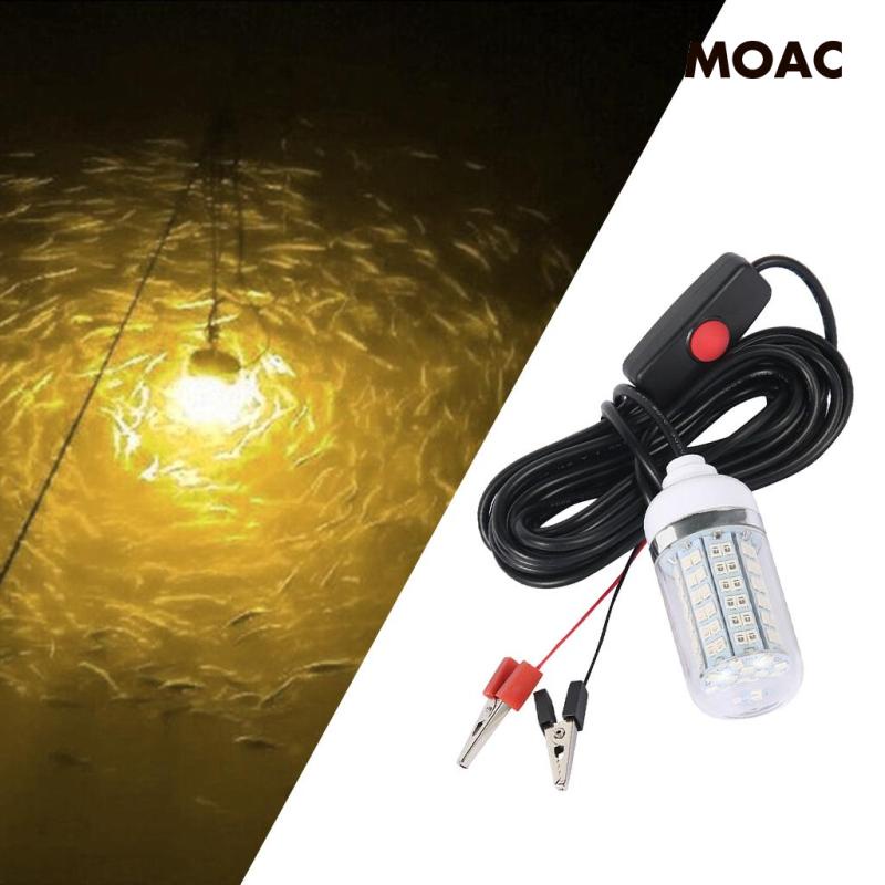 IP68 Waterproof 12V Led Underwater Fishing Light Attract Prawns Squid