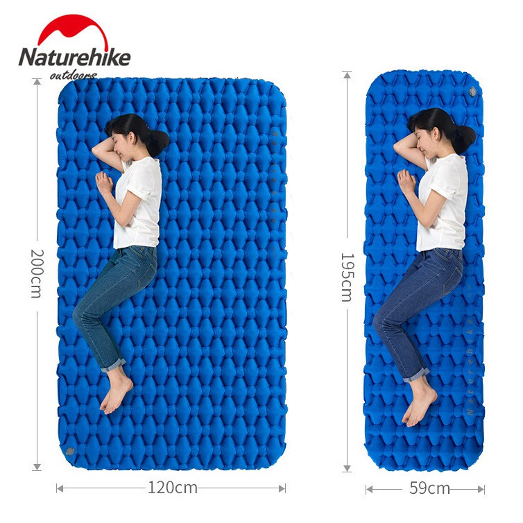 Naturehike Ultralichte Zelfopblazende Isomat, Opblaasbare Campingmat, 4,6R, Duurzaam, Draagbaar, Luchtmatras Voor Eenpersoonsbed, voor Trekking, Wandelen, Bergbeklimmen, Backpacking