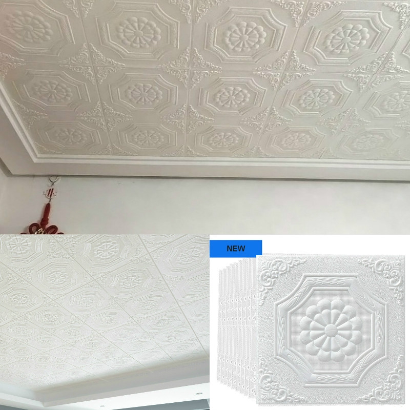 3d stereo wall sticker roof wallpaper ceiling ceiling wall sticker ...