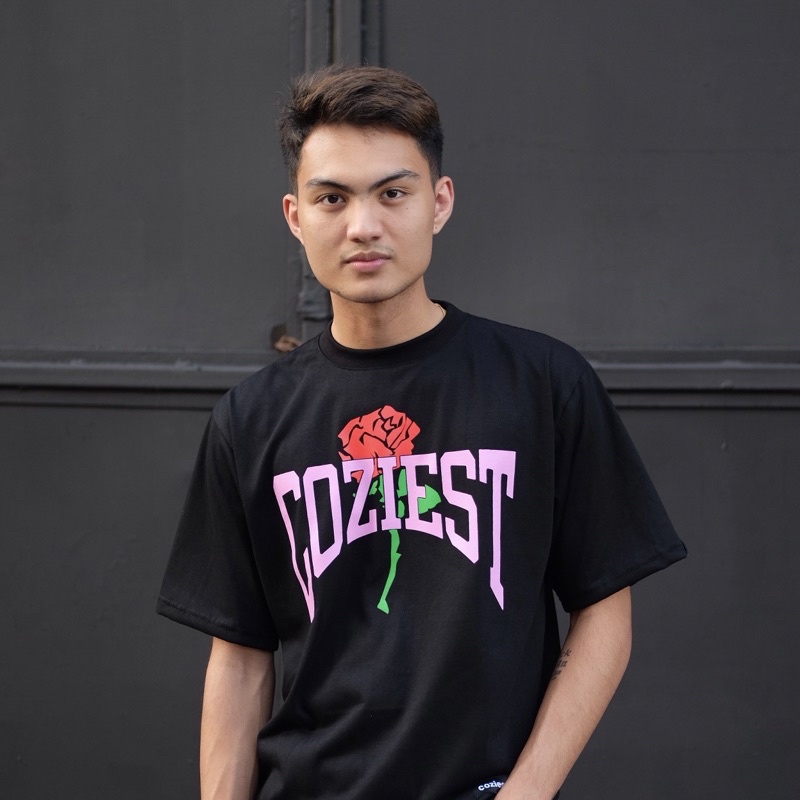 Coziest® Rose Arc Black Shirt. | Shopee Philippines