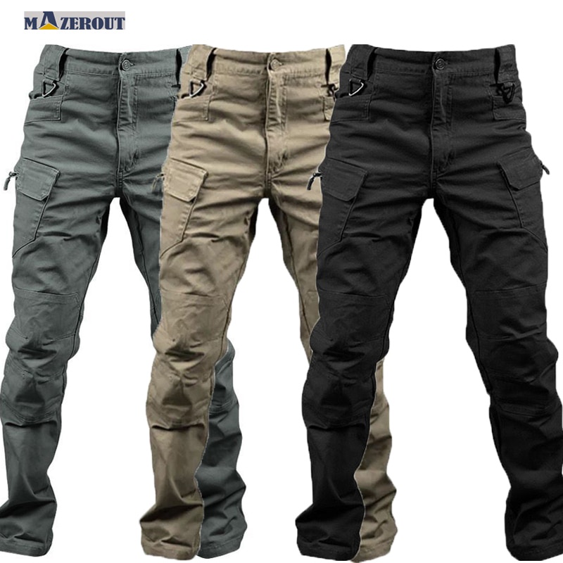 Cargo Pants Outdoor Hiking Camping Military Army Trousers Casual ...