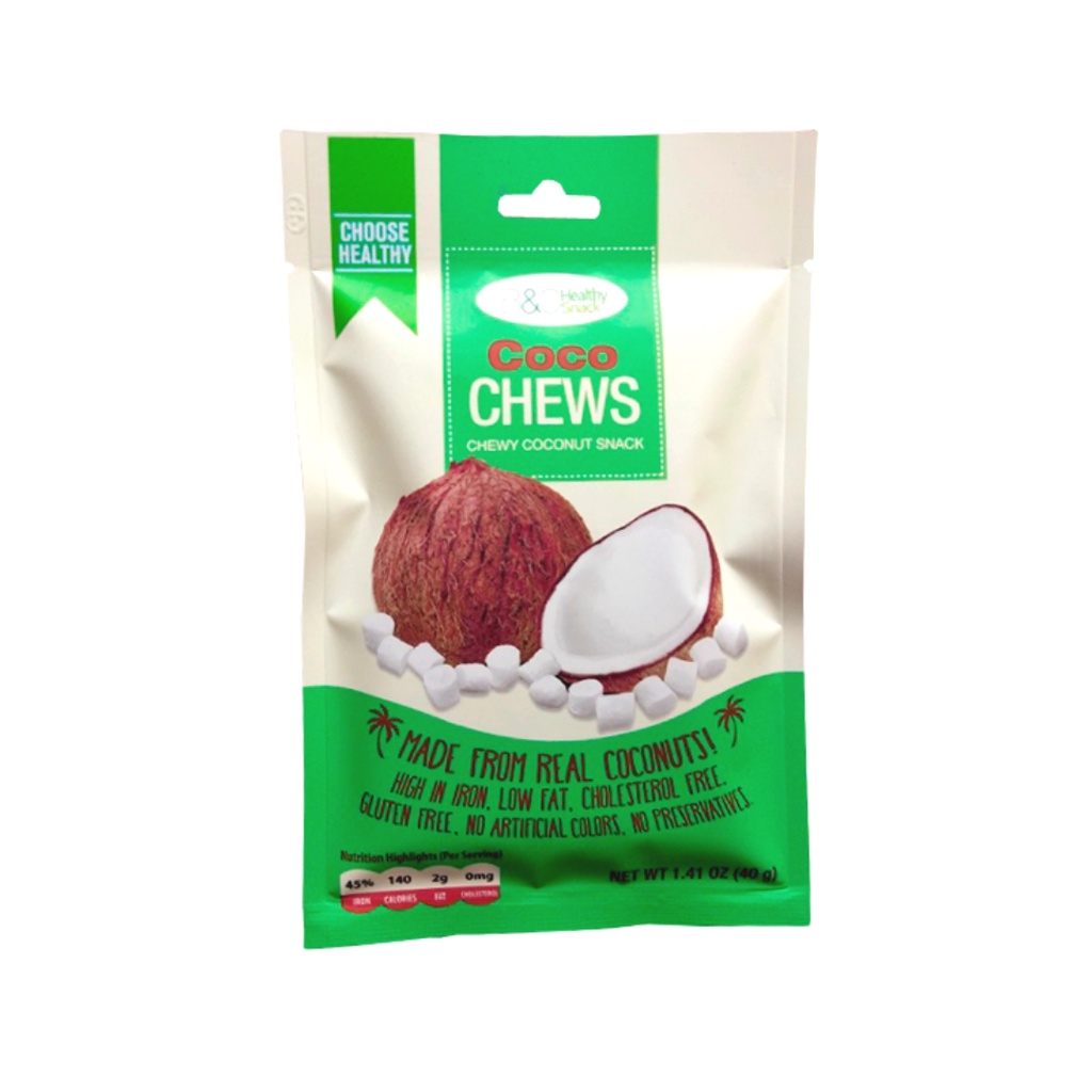 B&C Healthy Snack Coco Chews Chewy Snacks 40g Pouch | Shopee Philippines