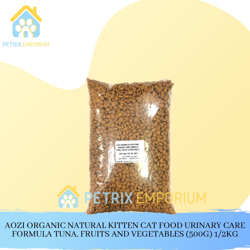 Aozi Organic Natural Kitten Cat Food Urinary Care Formula Tuna Fruits And Vegetables 500g 1 1563