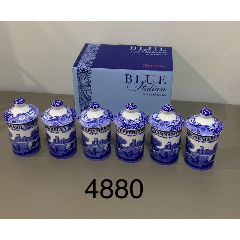 SPODE blue italian spice jars Shopee Philippines