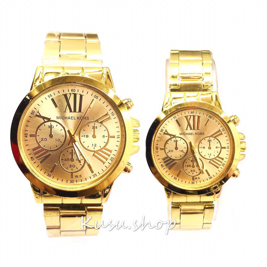 Michael kors best sale couple watch gold