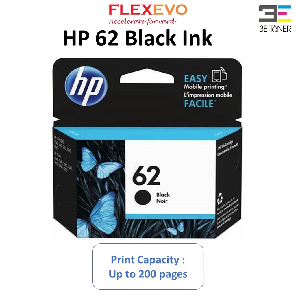 62 62XL Ink C2P04AA Black / C2P06AA TriColor for ENVY 5540 5542 5640 ...