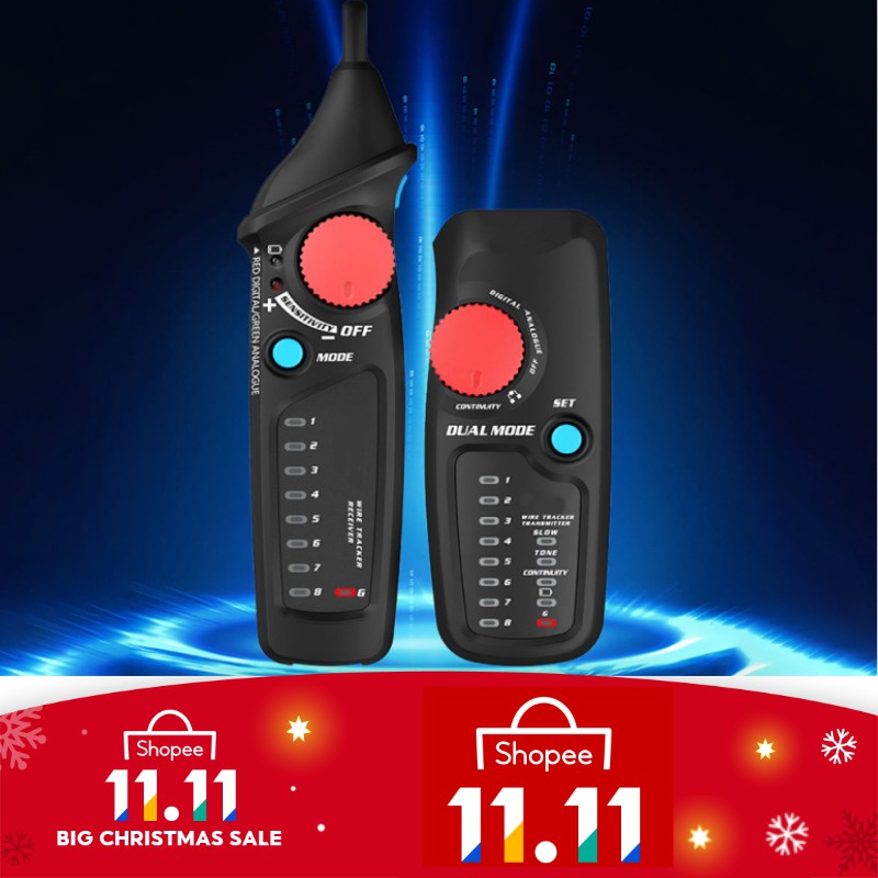 ⛏MAXRIENY FWT82 Digital and Analog Dual Mode Network Cable Tracker Wire ...